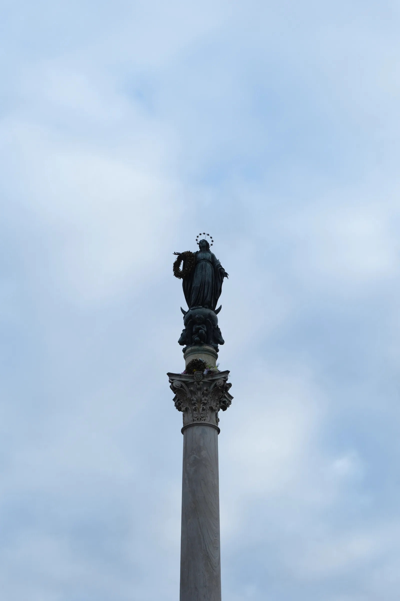Statue on column